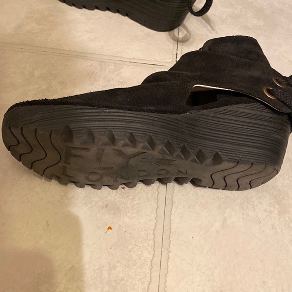 Black Fly London wedge shoes size 37 - Picture 13 of 14